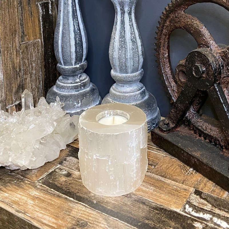 Porte-bougie Selenite