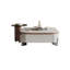 Table basse extensible en marbre avec tiroirs