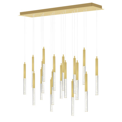 Lustre 48 po pour salle à manger, salon ou vestibule - Luminaire DEL moderne intégré