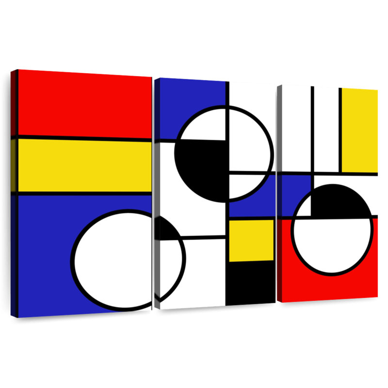 Avery Piet Mondrian Inspired Shapes, 32" H x 50" W