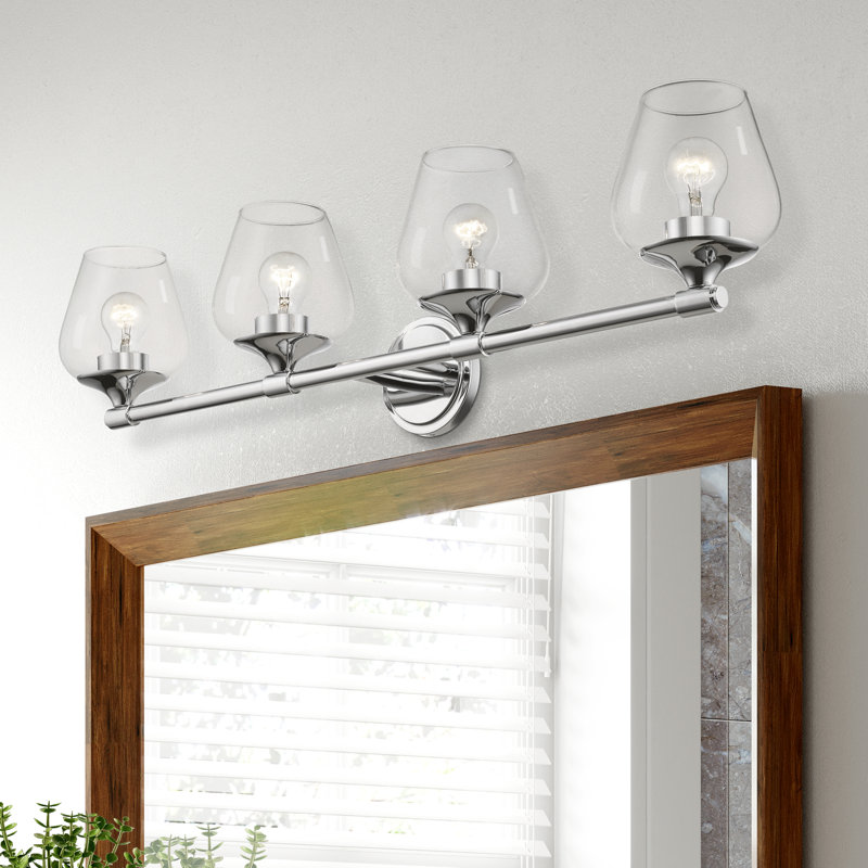 Zaker 4 - Light Dimmable Vanity Light, Polished Chrome