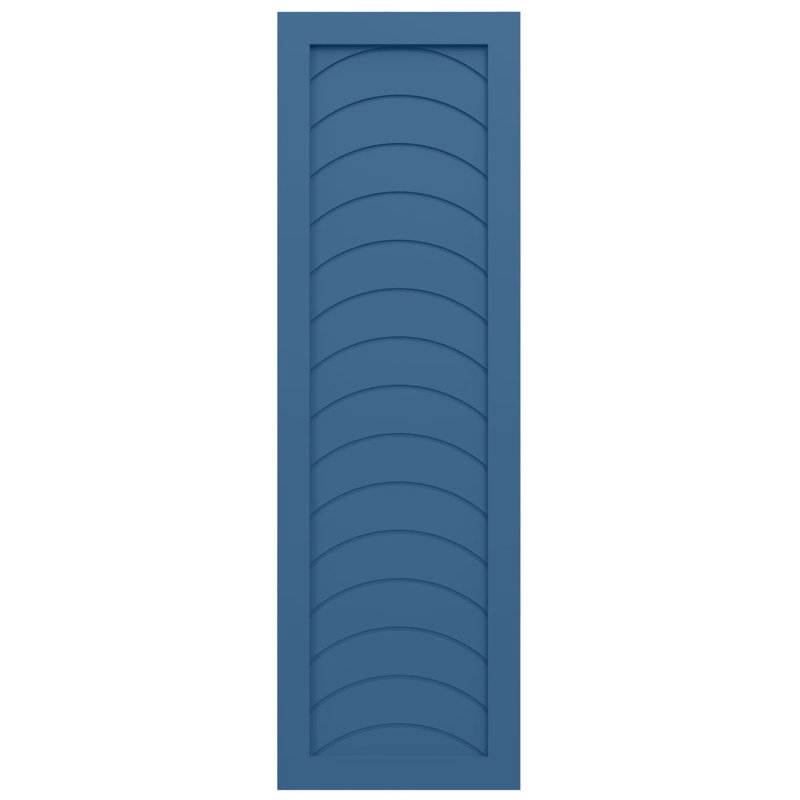 Volets de style moderne EnduraCore Composite Kyoto, Bleu séjour, L 12 po, H 58 po
