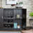 Wine Cabinet With Shelves - Enhance Your Dining Space Rectangular Storage Organize Collection