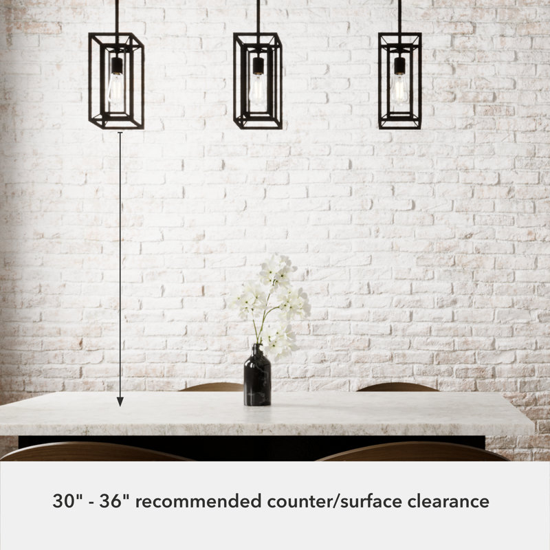 Doherty 1 - Light Rectangle Mini Pendant, Natural Iron