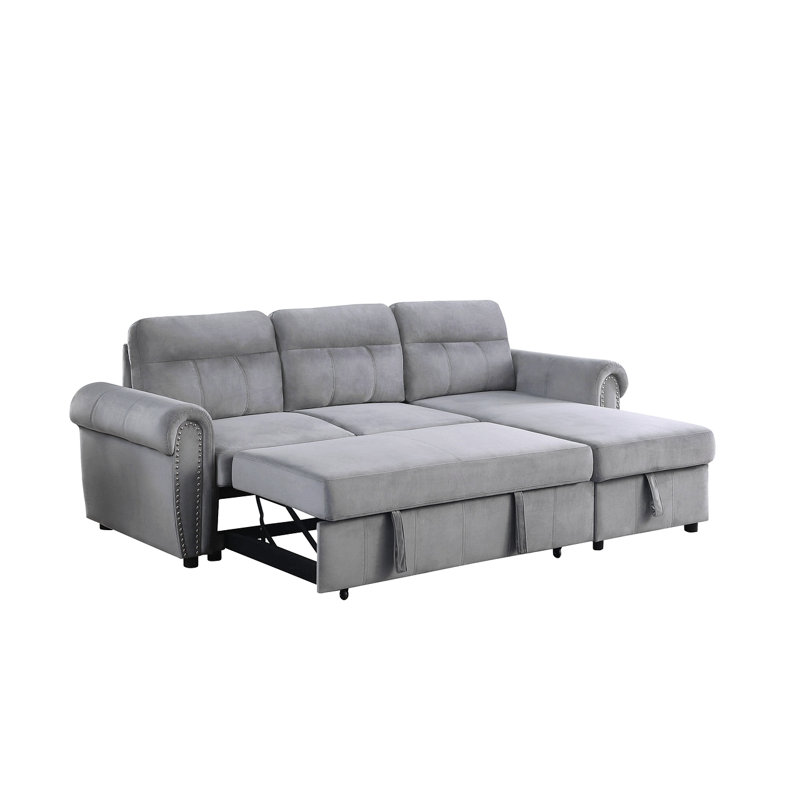 Canapé-lit modulaire en velours réversible