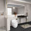 Toilette simple en forme d'œuf blanc brillant de 1,28 po - conception unique avec commodité dans la salle de bain, siège à dégagement rapide, fonction, parfait pour la propreté, eau, hauteur standard pratique et esthétique-121633609