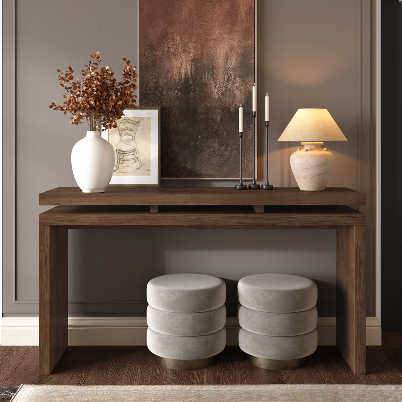 Console 60 po brun antique