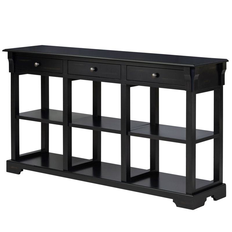 Raymand Sideboard,Entryway table,Sofa table with wood frame, Espresso