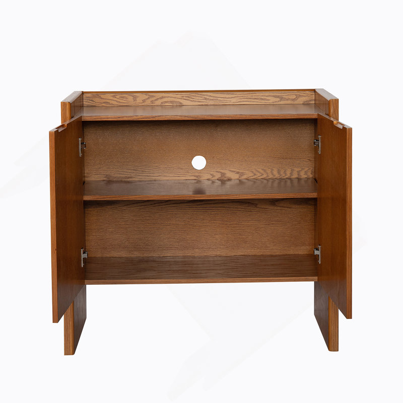 Walnut-Colored Sideboard, Buffet Cabinet With Storage, Rustic Storage Cabinet
