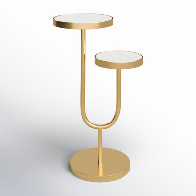 Ericson Mirrored Glass Top End Table