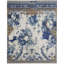 Walton Floral Area Rug in Ivory/Marine Blue-526639826