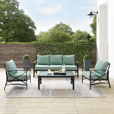 Mosier 5 - Person Patio Conversation Set with Cushions