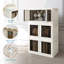 Bacs de rangement en plastique avec couvercles et roulettes Dimingo 19Gal-1222831512