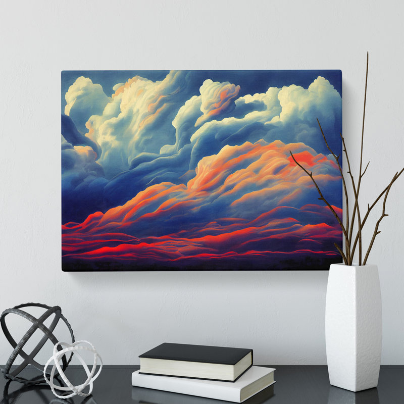 Exquisite Clouds - Wrapped Canvas Print, 35cm H x 50cm W x 3cm D