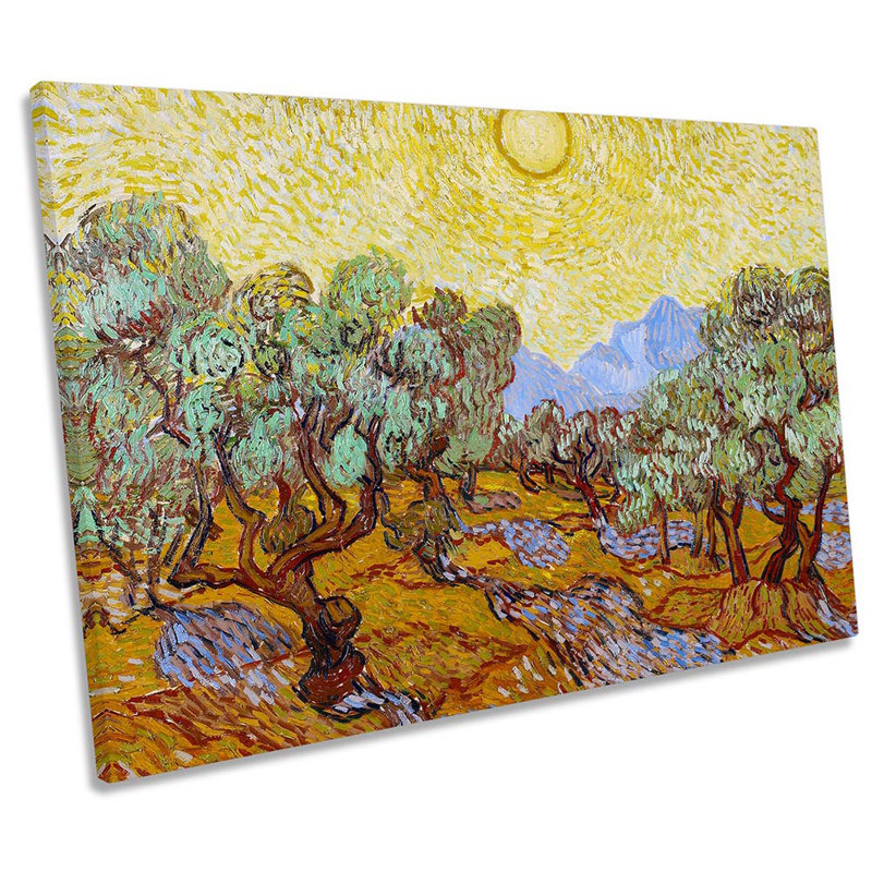 Vincent Van Gogh Olive Trees by Vincent Van Gogh - Wrapped Canvas Print, 91.4cm H x 137.2cm W x 4cm D