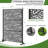 Outdoor Freestanding Metal Privacy Screen Panel