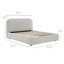Premium Upholstered Crowder Bed with Headboard, Performance Fabric,-2016704783-2016704780