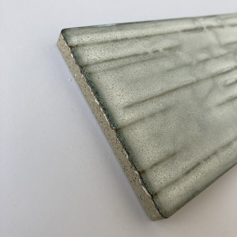 Corteza 3" x 9" Ceramic Vintage Subway Tile, Truffle