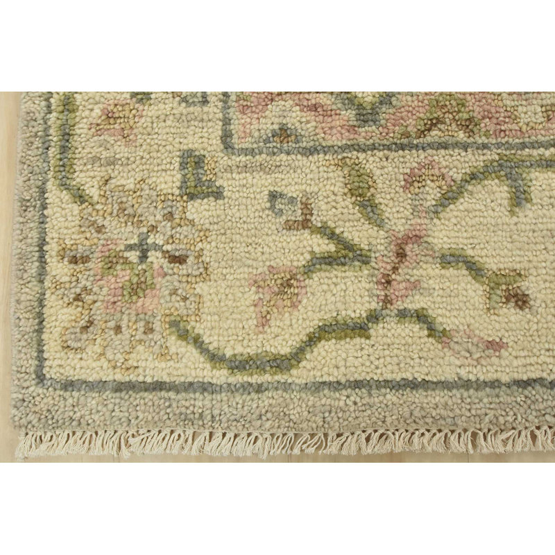 Fahtima One-of-a-Kind 8'2'' X 10'1'' New Age Wool Area Rug Gray