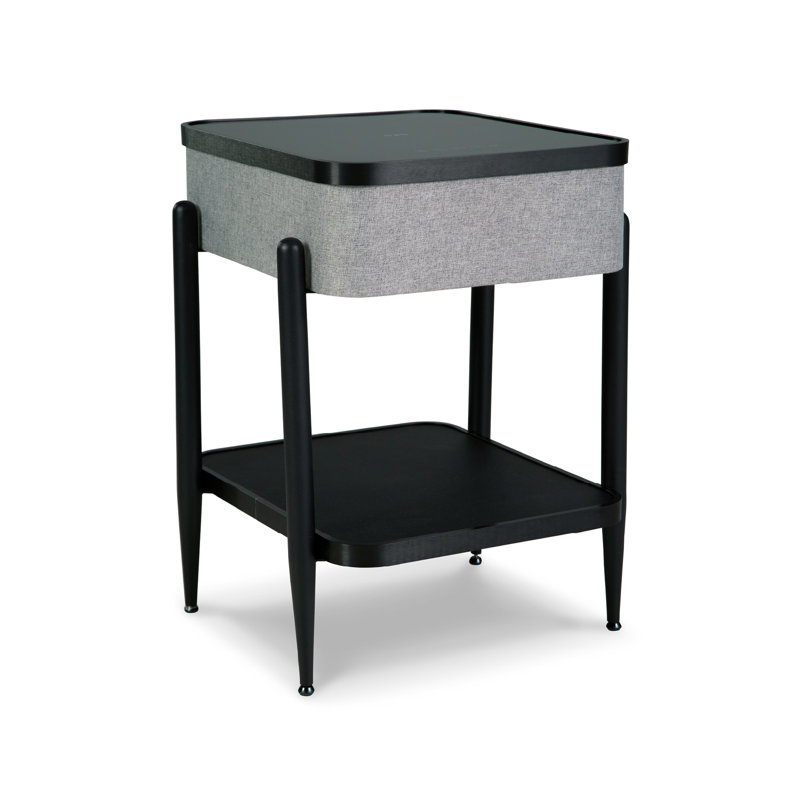 Devalious Glass Top End Table