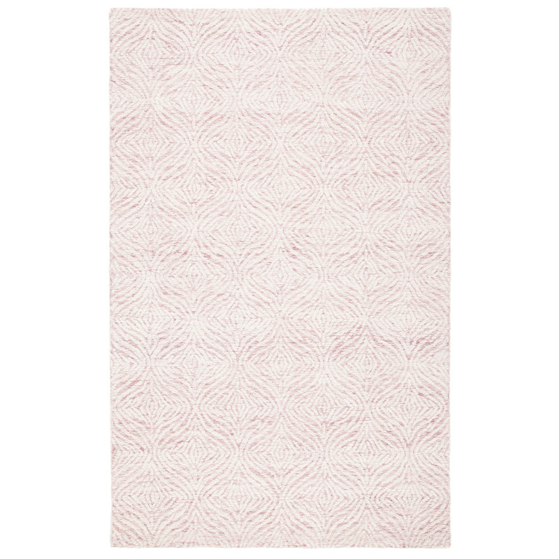 Pezanetti Hand Tufted Wool And Cotton With Latex Abstract Rug, Rectangle 5' x 8'