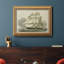 Toile encadrée Antique Clipper Ship II - prête à être accrochée