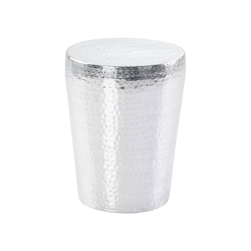 Shiny Drum End Table