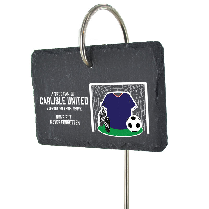Bogoslav Carlisle United Fan Football Slate Grave Marker Memorial Plaque