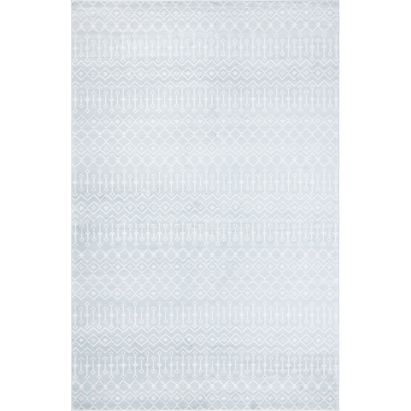 Tapis contemporain Aemtenan couleur ciel, Rectangle 10 pi 8 po x 16 pi 5 po