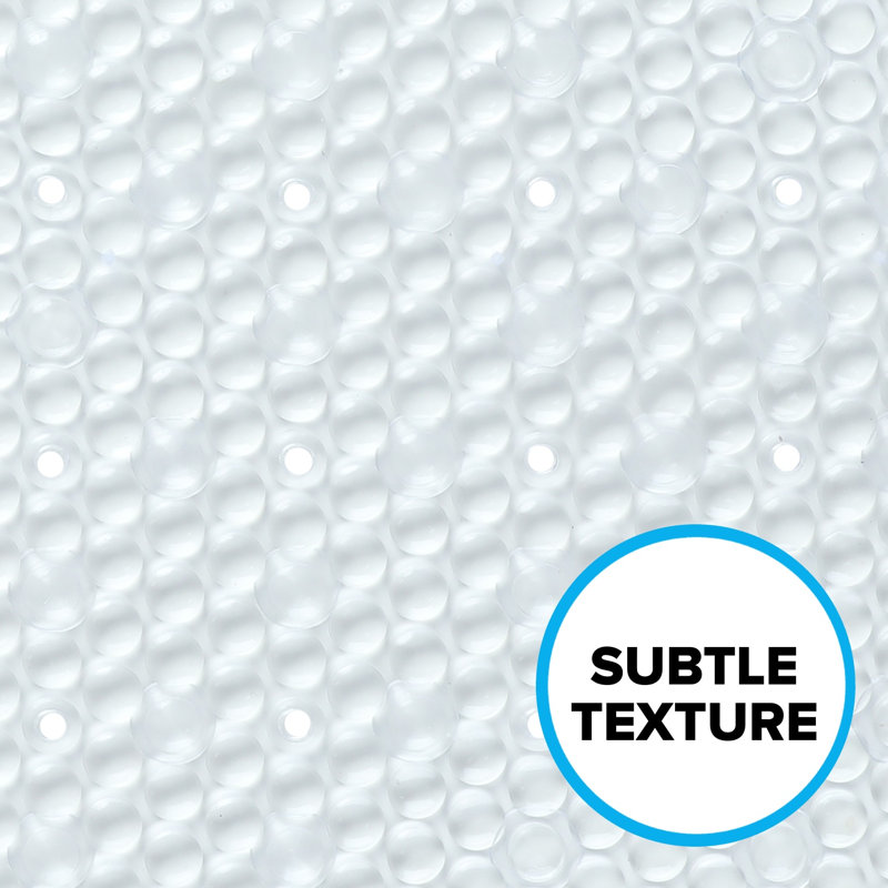 LeLand Bathtub Mat with Suction Cups, Clear