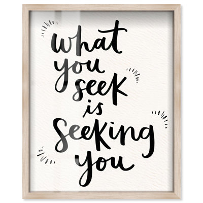 «Seeking Loop Shadowbox Print Quotes Art Prints» par Art Remedy