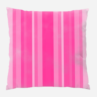Striped Microsuede Reversible Throw Pillow