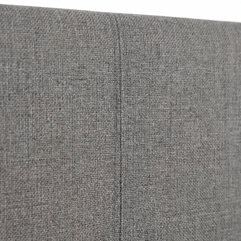 Boyd Sleep Milan Linen Upholstered Platform Bed | Adjustable Headboard |Wood Frame | 700 lb Capacity | Farmhouse Modern Design