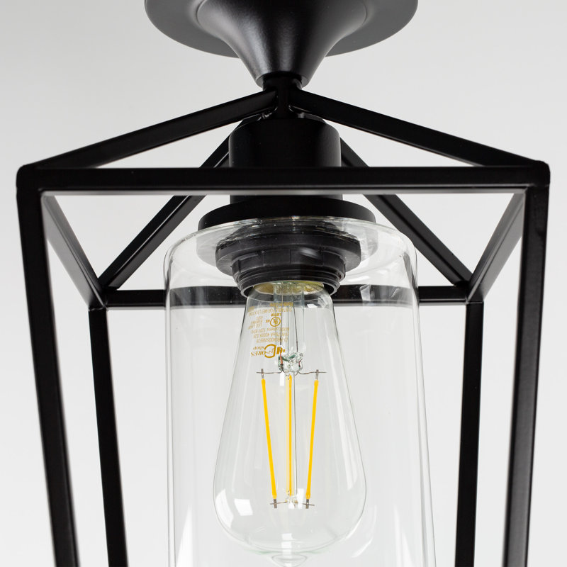 Luminaire encastré Crattic Lantern, Noir mat, H 11,7 po x l 7 po x P 7 po