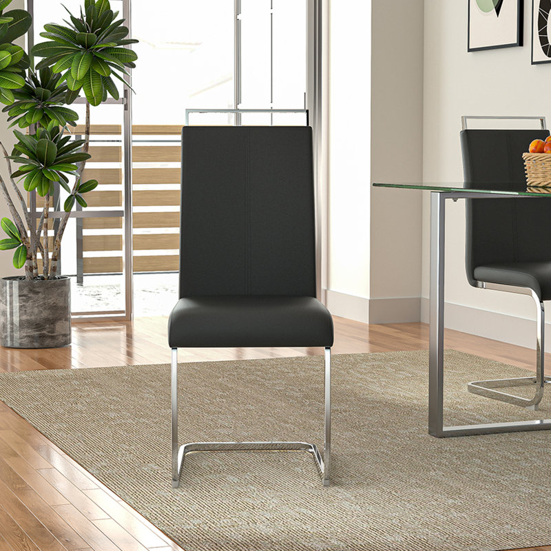 Fredi Cantilever Chair, Black