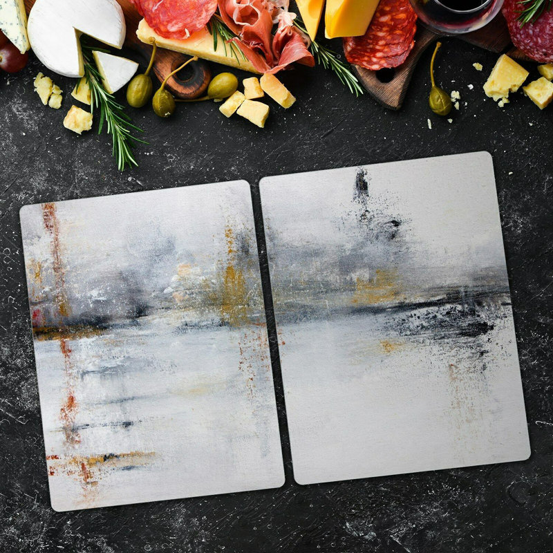 Brekke Tempered Glass Chopping Board, 52cm x 30cm
