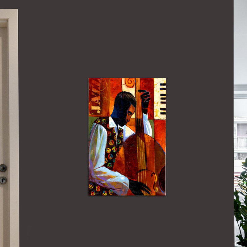 «Jazz» par Keith Mallett, reproduction d'art sur toile, H 26 po x l 18 po x P 0,75 po