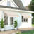 Polyester Cover Patio Window Awning, Manual Retractable Sunshade Canopy-93764367