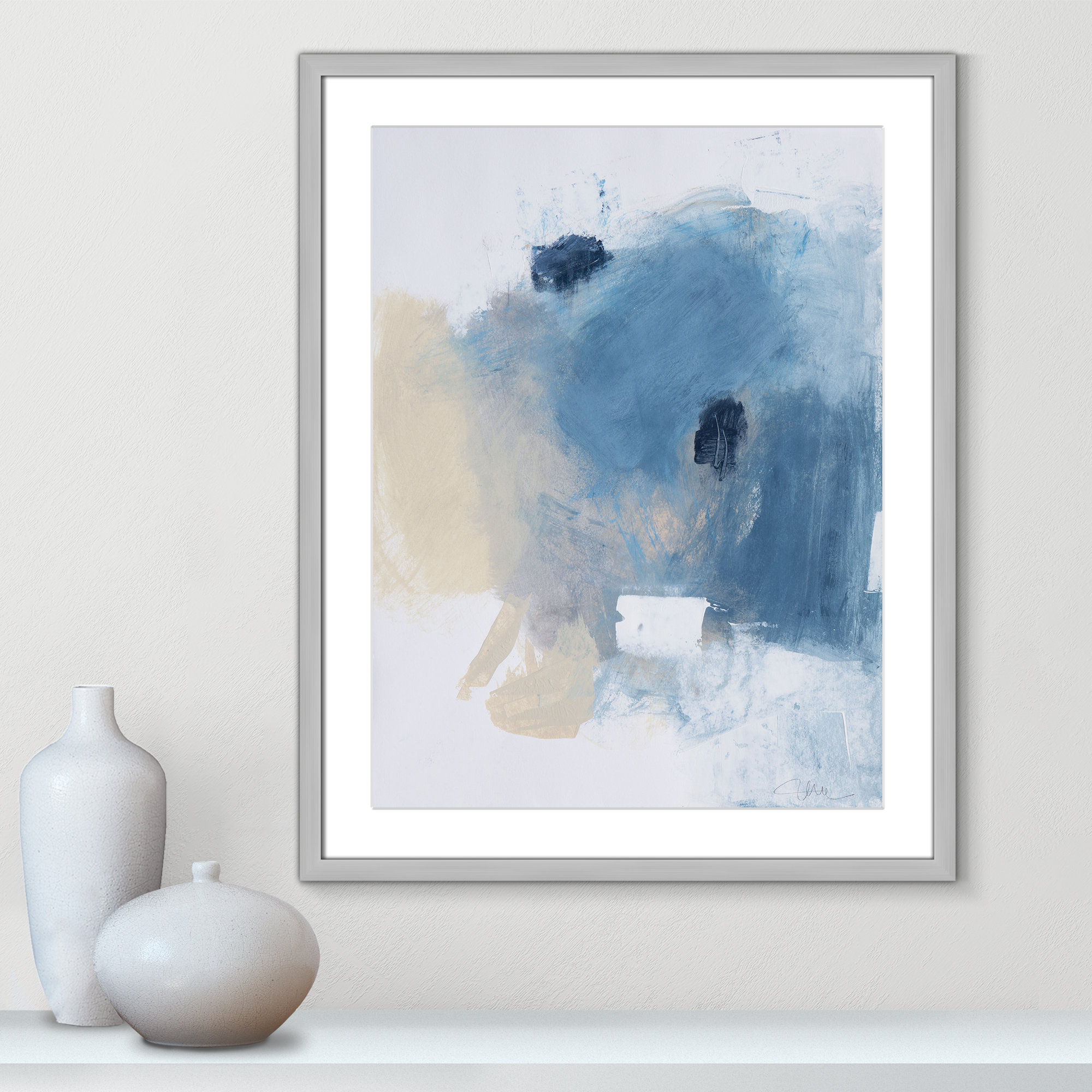 Coastal Carnival I Print by Casa Fine Arts, Silver Single Picture Framed Paper, 29.5" H x 23.5" W x 1.25" D, White