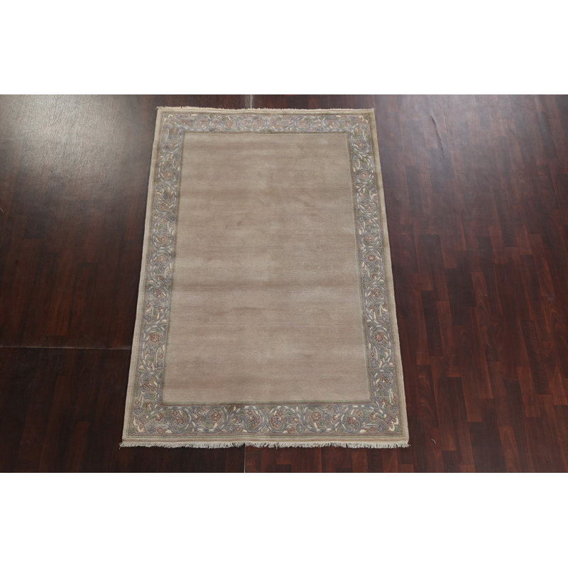 Tapis oriental en laine népalais noué à la main 5 x 8 po