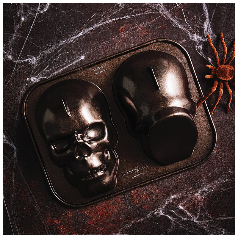 Nordic Ware Non-Stick Haunted Skull Cake Pan