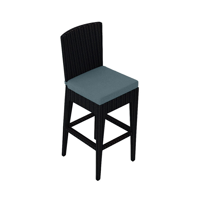 Urbana Outdoor Bar Stool, Canvas Natural Sunbrella® Canvas, 28.75" H