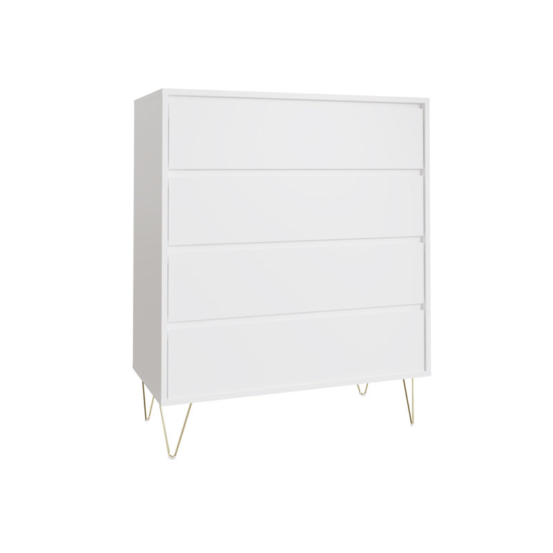 Rex 80cm W 4 - Drawer Chest of Drawers