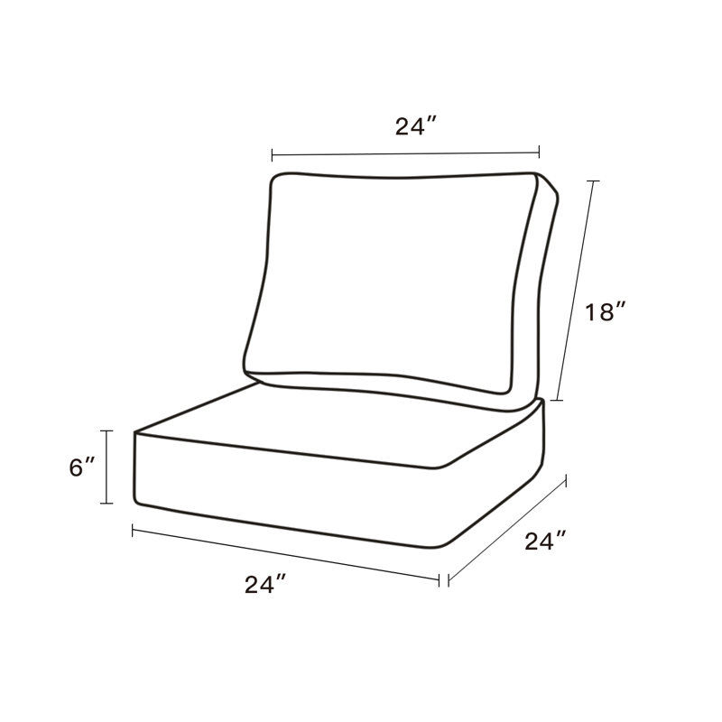 Coussin de siège intérieur / extérieur, Paon, 2