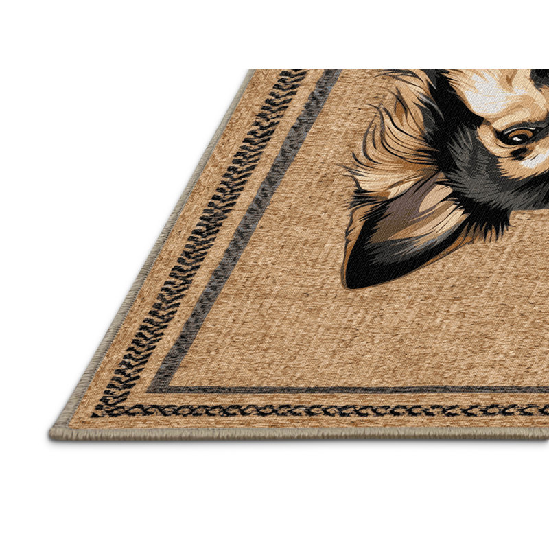  Tapis lavable pour berger de l'Europe de l'Est, Rectangulaire 2 pi x 3 pi