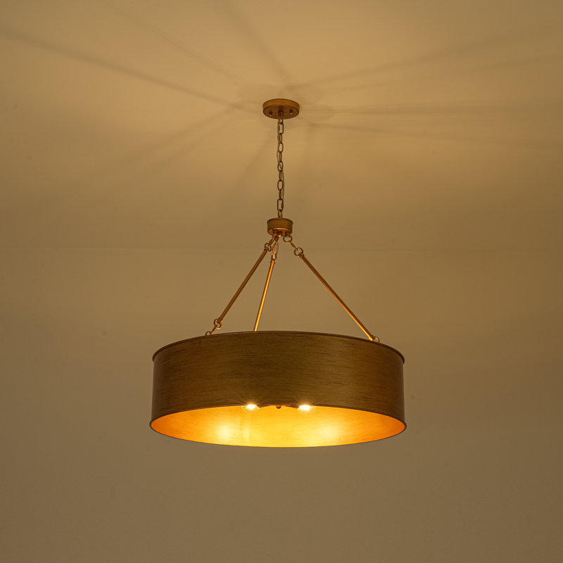 Luminaire suspendu suspendu en métal 5 lumières