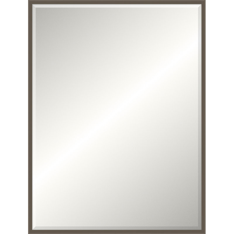 Miroir taupe Ridgeline, Rectangle 49.5" x 37.5", Beveled
