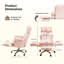 Desk Office Chair, Big and Tall Ergonomic Office Chair, 200KG Adjustable High Back Computer Chair,Executive Swivel Chair with Footrest and Lumbar Support-511505621-517320235