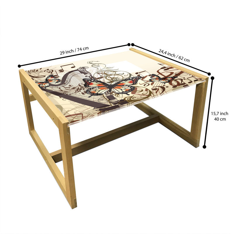 Jakeria Sled Coffee Table, 62cm H x 74cm W x 40cm D