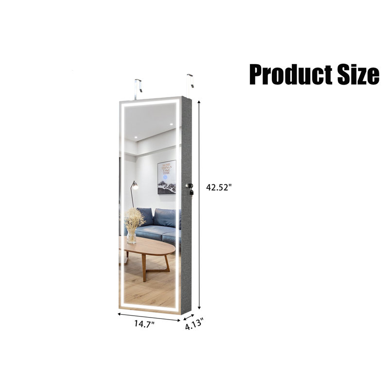 Armoire à bijoux avec miroir